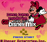 Dance Dance Revolution GB - Disney Mix Title Screen